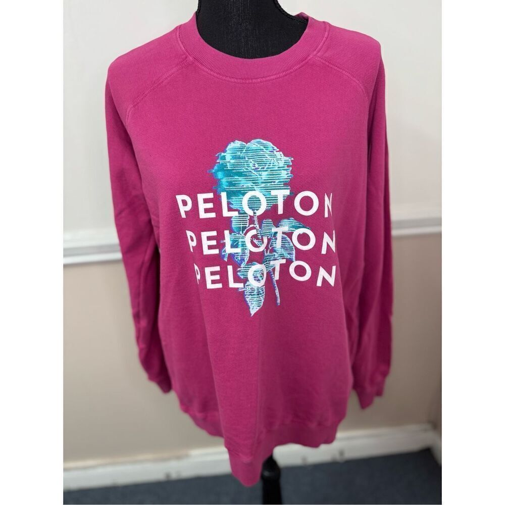 Peloton Rose Logo Pink Sweatshirt Size Small